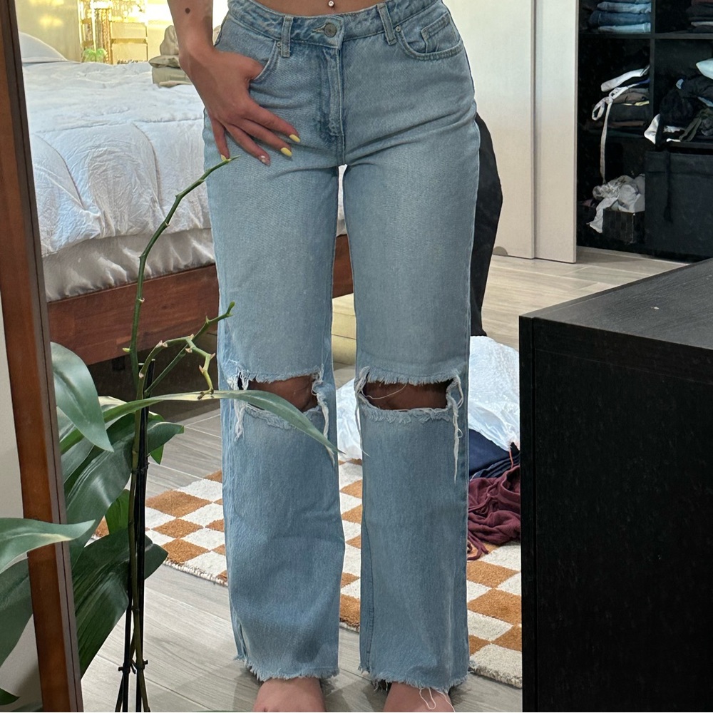 Trendyol Light Blue Straight Leg Women's Jeans